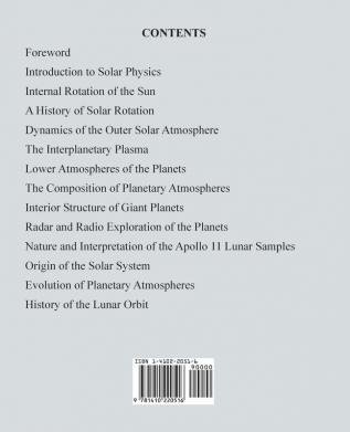 Physics of the Solar System