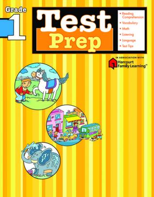 Test Prep: Grade 1 (Flash Kids Harcourt Family Learning)