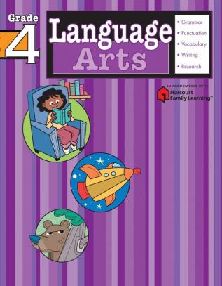 Language Arts: Grade 4 (Flash Kids Harcourt Family Learning)