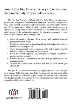 The 5 Best Practices of Highly Effective Sales Managers: A Guide to Leading High Performance Sales Teams