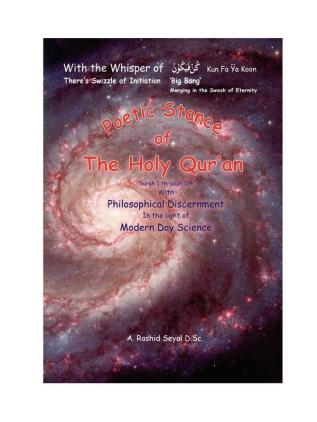 Poetic Stance of The Holy Qur'an: Philosophical Discernment In the Light of Modern Day Science