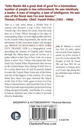 Proud to Have Been a New York City Transit Cop