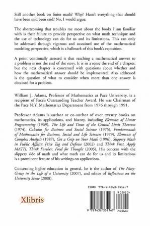 Finite Mathematics Models and Structure