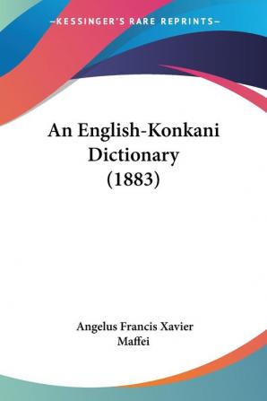 An English-Konkani Dictionary (1883)