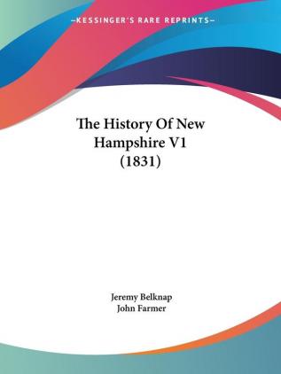 The History Of New Hampshire V1 (1831)