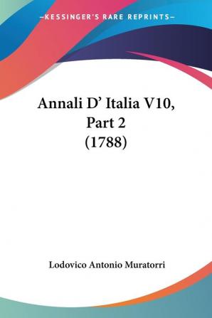 Annali D' Italia V10 Part 2 (1788)