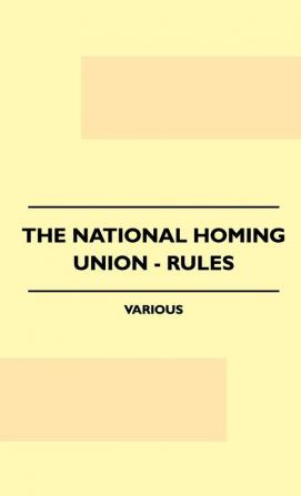 The National Homing Union - Rules