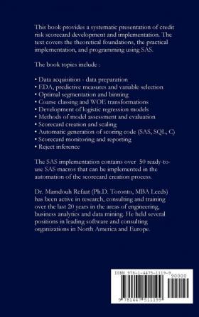 Credit Risk Scorecards: Development and Implementation Using SAS