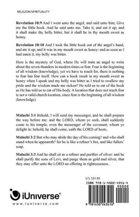 The Sixty-Seventh Book of the Holy Bible by Elijah the Prophet as God Promised from the Book of Malachi.