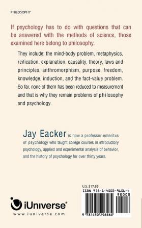 Problems of Philosophy and Psychology