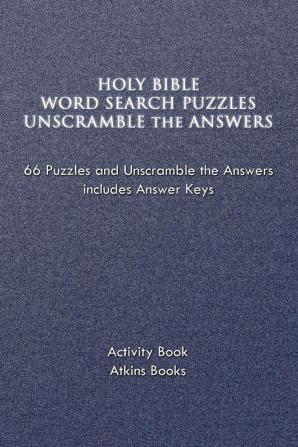 Holy Bible Word Search Puzzles Unscramble the Answers