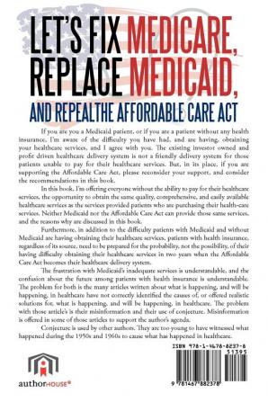 Let's Fix Medicare Replace Medicaid and Repealthe Affordable Care ACT