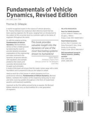 Fundamentals of Vehicle Dynamics Revised Edition