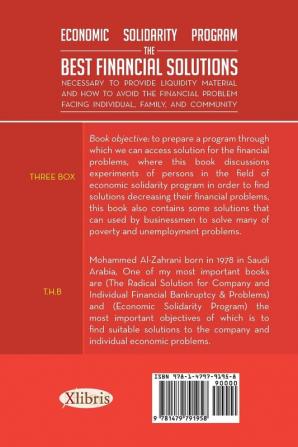 Economic Solidarity Program The Best Financial Solutions Necessary to Provide Liquidity Material and How to Avoid the Financial Problem Facing Individual Family and Community