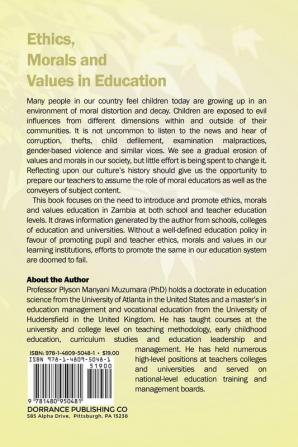 Ethics Morals and Values in Education