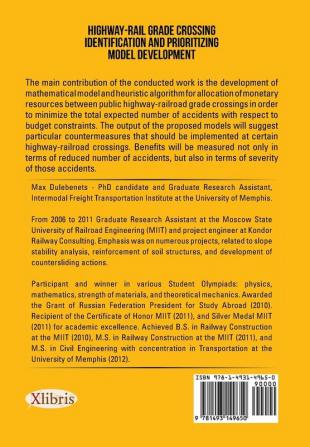 Highway-Rail Grade Crossing Identification and Prioritizing Model Development