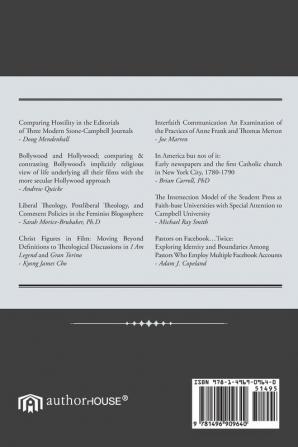 Media Religion History Culture: Selected Essays from the 4th Elon University Media and Religion Conference