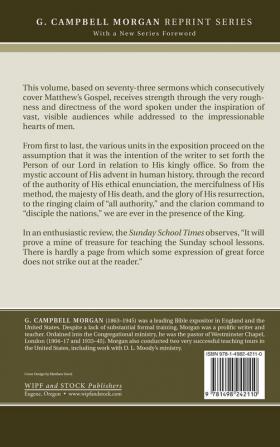 The Gospel According to Matthew (G. Campbell Morgan Reprint)