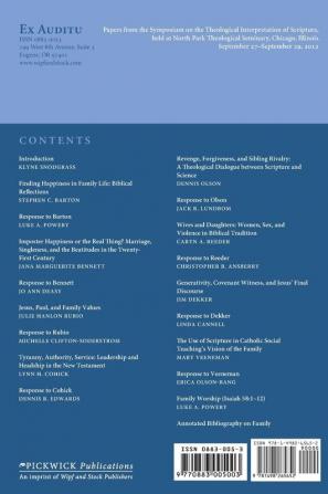 Ex Auditu - Volume 28: An International Journal for the Theological Interpretation of Scripture