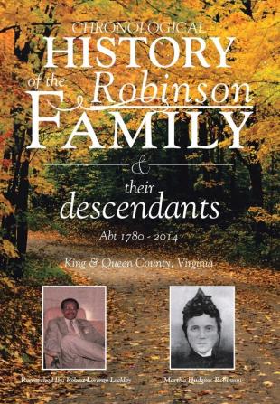 Chronological History of the Robinson Family and their descendants