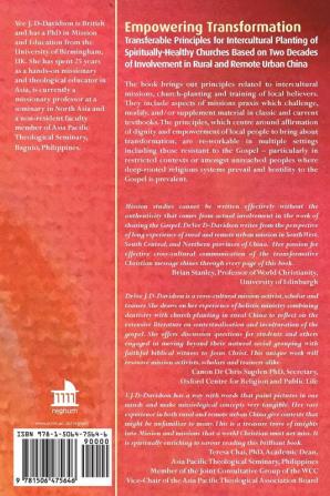 Empowering Transformation: Transferable Principles for Intercultural Planting of Spiritually-healthy Churches (Regnum Studies in Mission)