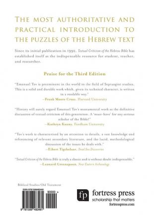 Textual Criticism of the Hebrew Bible: Revised and Expanded Fourth Edition