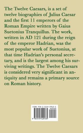 The Lives of the Twelve Caesars -Galba Otho & Vitellius-