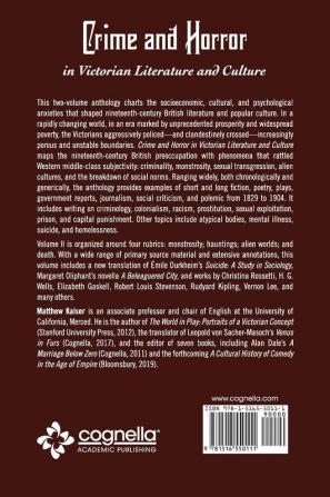 Crime and Horror in Victorian Literature and Culture Volume II