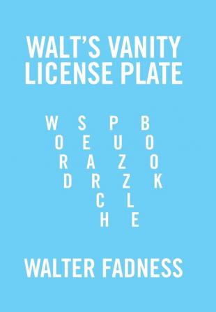 Walt's Vanity License Plate: Word Search Puzzle Book