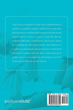 Psycho-Educational Assessments of Children and Adolescents