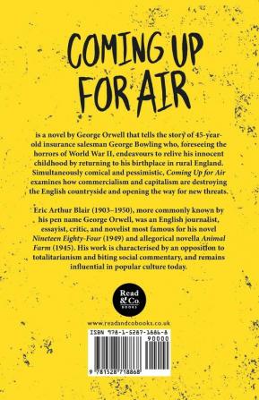 Coming up for Air;With the Introductory Essay 'Why I Write'