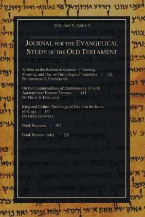 Journal for the Evangelical Study of the Old Testament 5.2