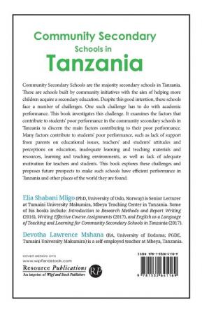 Community Secondary Schools in Tanzania: Challenges and Prospects