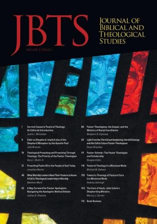 Journal of Biblical and Theological Studies Issue 3.1