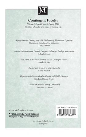 Journal of Moral Theology Volume 8 Special Issue 1: Contingent Faculty