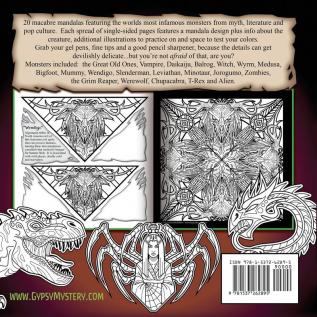 Monstrous Mandalas Coloring Book