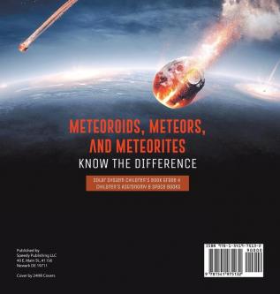 Meteoroids Meteors and Meteorites: Know the Difference Solar System Children's Book Grade 4 Children's Astronomy & Space Books