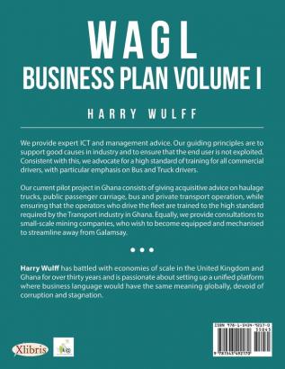 WAGL Business Plan Volume I