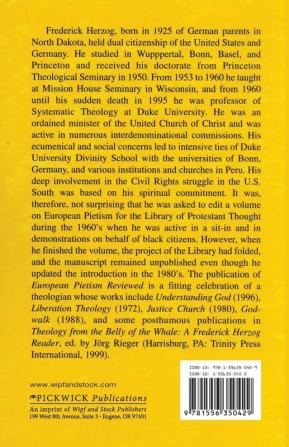 European Pietism Reviewed: 50 (Princeton Theological Monograph)