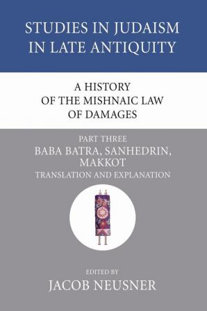 A History of the Mishnaic Law of Damages Part 3: Baba Batra Sanhedrin Makkot: 41 (Studies in Judaism in Late Antiquity)