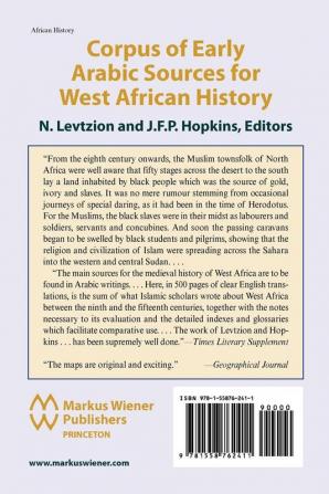 Corpus of Early Arabic Sources for West African History