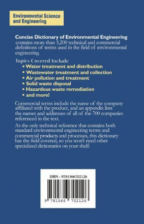 Concise Dictionary of Environmental Engineering