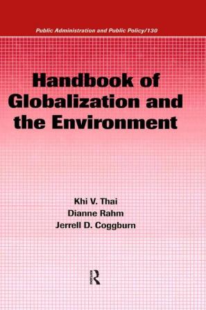 Handbook of Globalization and the Environment