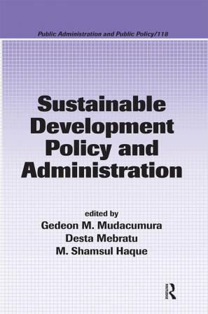 Sustainable Development Policy and Administration