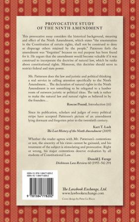 The Forgotten Ninth Amendment [1955]: A Call for Legislative and Judicial Recognition of Rights Under Social Conditions of Today