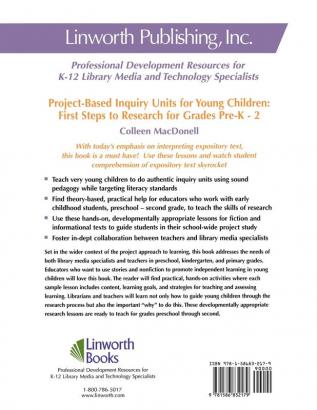 Project-Based Inquiry Units for Young Children: First Steps to Research for Grades Pre-K-2