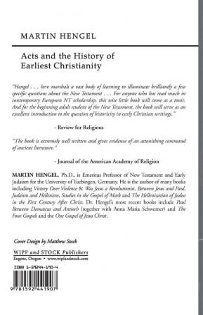 Acts and the History of Earliest Christianity