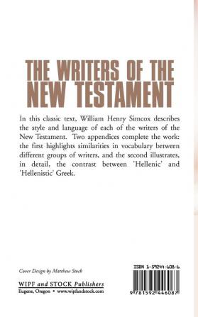 Writers of the New Testament: Their Style and Characteristics