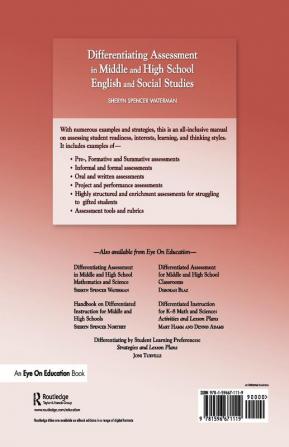 Differentiating Assessment in Middle and High School English and Social Studies