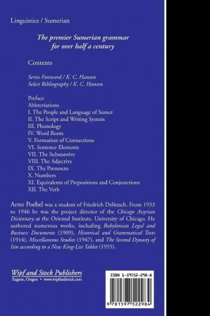 Fundamentals of Sumerian Grammar / Grundzüge Der Sumerischen Grammatik (Ancient Language Resources)